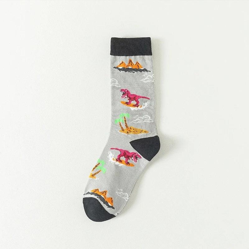 5 Pairs Dino Socks