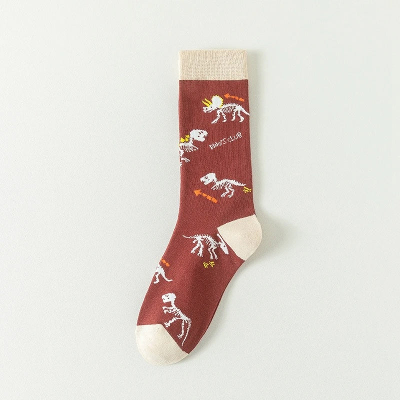 5 Pairs Dino Socks