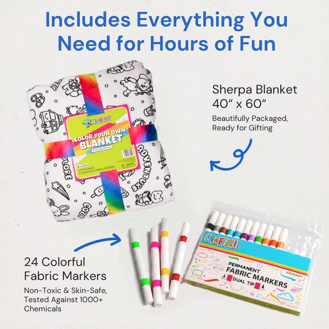 Reusable Coloring Blanket