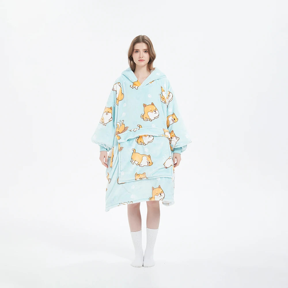 The world's first wearable blanket for pet parents ☁️ – Toasty Cuddles - Crumbled Fabric Safety For Huggable Dogs